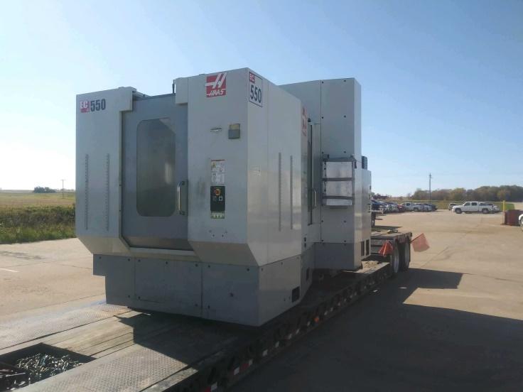 CNC machine in transport