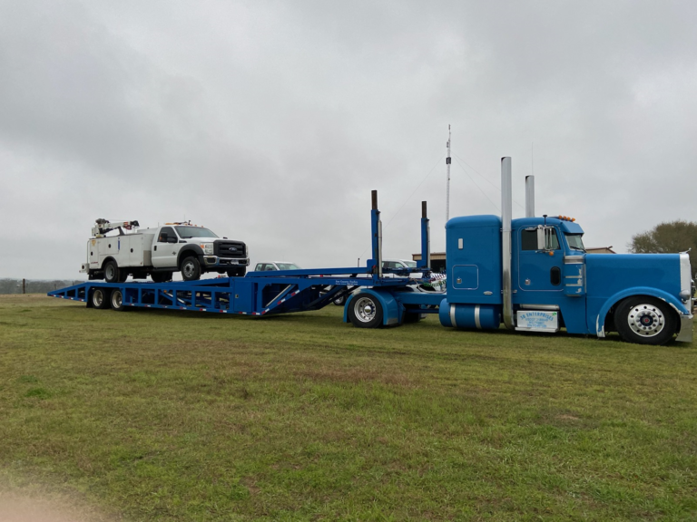 Ford F-550 Pickup Loaded for Transport.