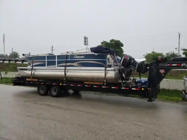 Transporting a Pontoon Boat