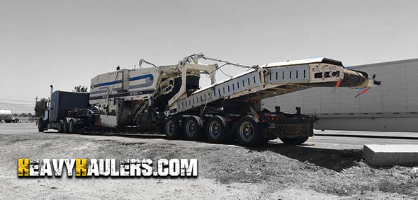 Transporting a Terex Cold Planer