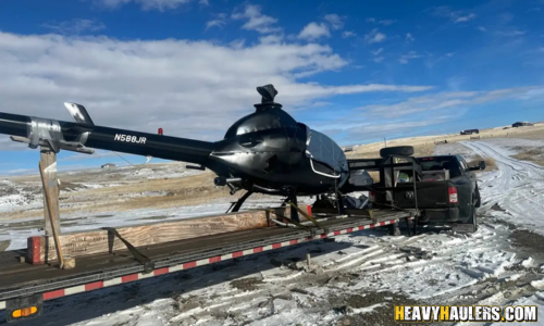 Transporting a Custom Personal Helicopter.