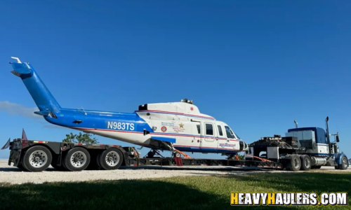 Transporting an Sikorsky S-76 Helicopter.