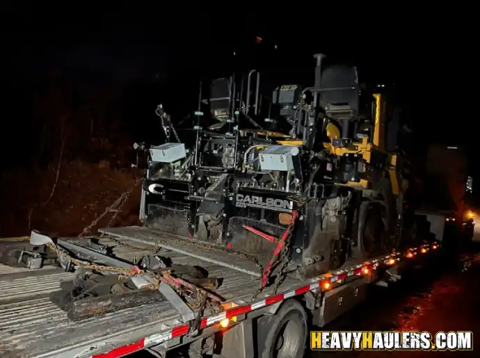 Transporting a 2016 Volvo 4410 Tracked Paver