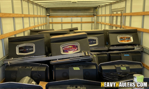 40 Slot Cabinets machines hauled from Las Vegas to Texas.